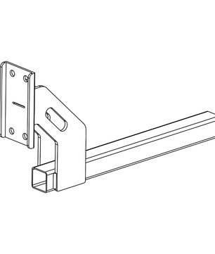 D-Flector galvanised mounting bracket