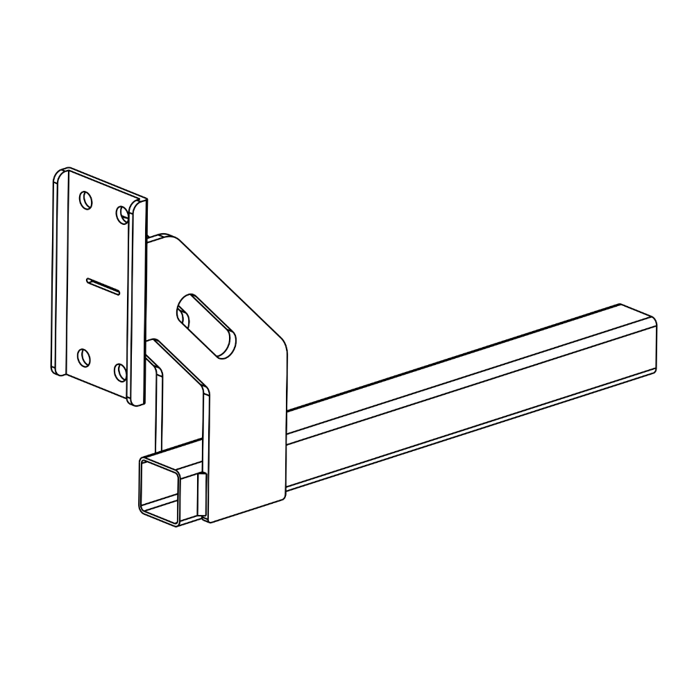 D-Flector galvanised mounting bracket