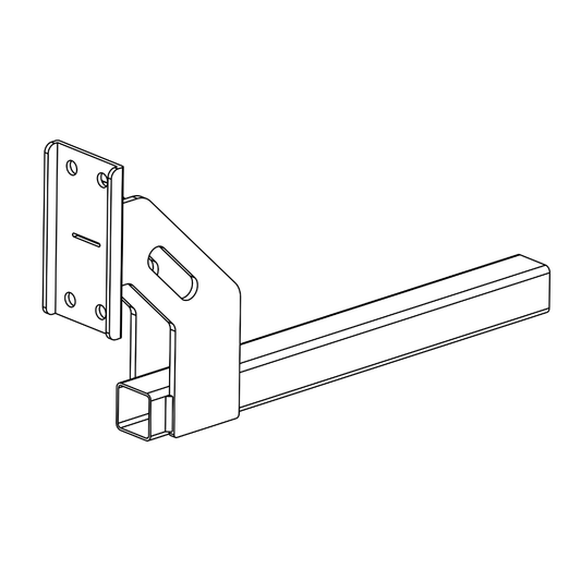 D-Flector galvanised mounting bracket