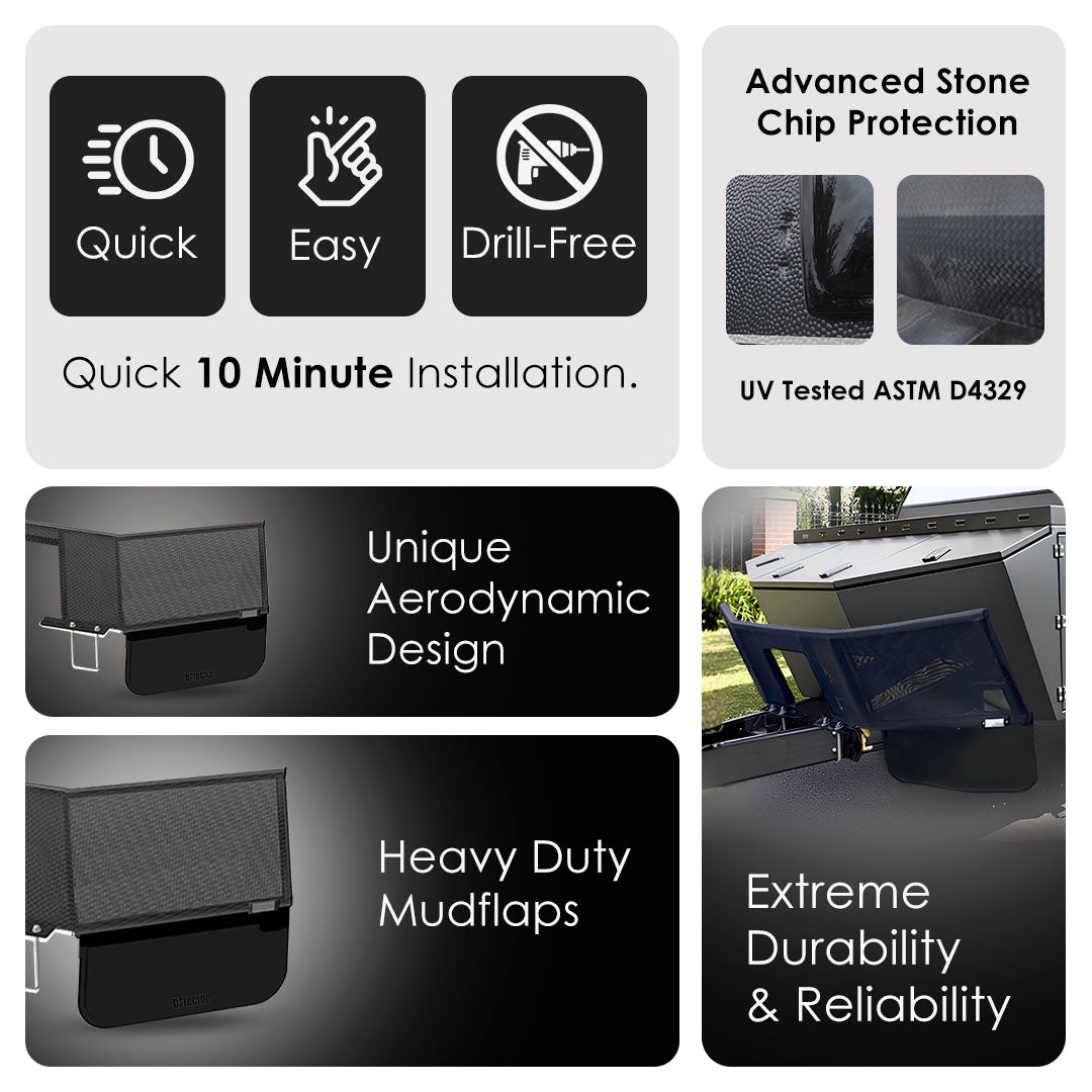D-Flector Monster Tool Box Double Angled Stone Guard
