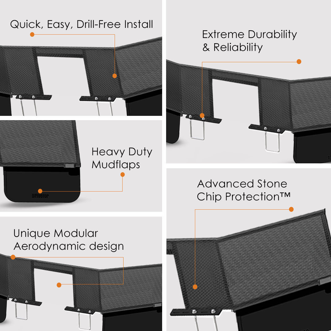 D-Flector Monster Tool Box Double Angled Stone Guard