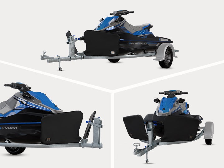 J100 three-angle view fitted to Sea-Doo