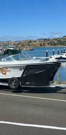 Customer install — boat at marina