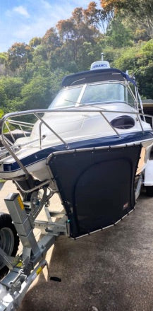Customer install — bowrider in driveway
